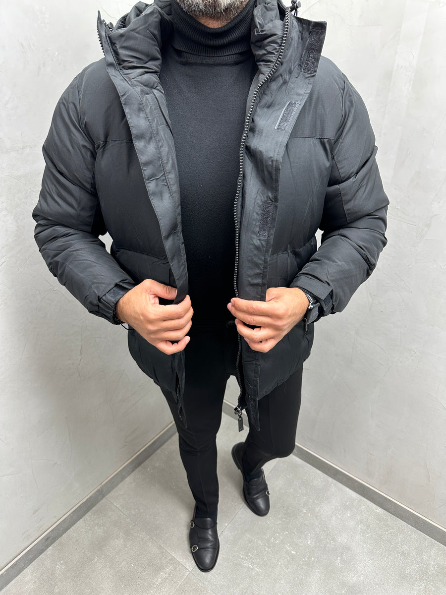 Herren Daunenjacke Mit Kapuze - Leichter Wintermantel Für Outdoor-Aktivitäten