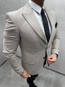 UG HERREN SAKKO Beige  meliert