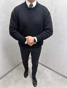 UG OVERSIZE HERREN RUND KRAGEN PULLOVER