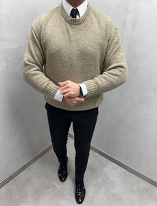 UG OVERSIZE HERREN RUND KRAGEN PULLOVER