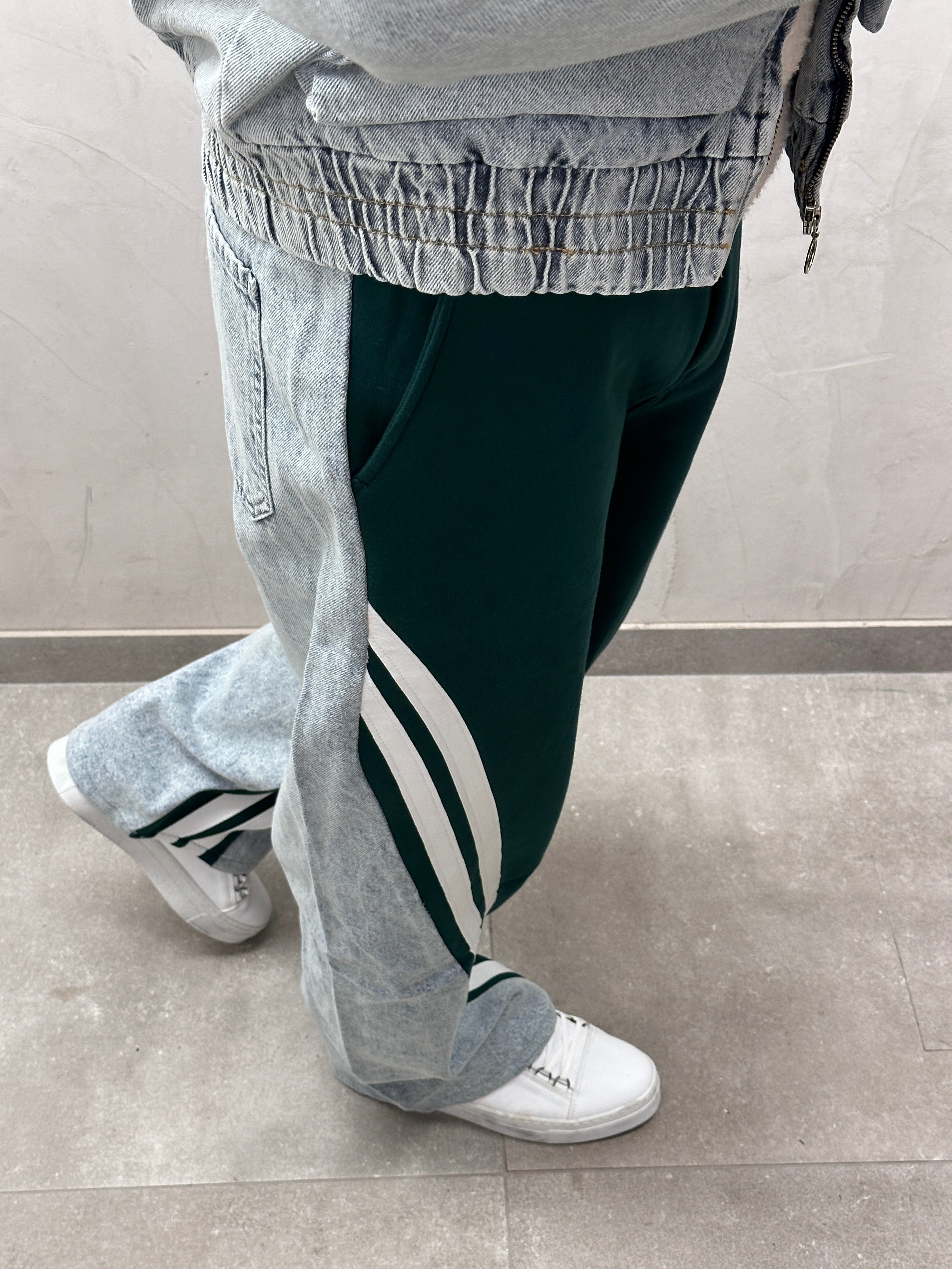 UG HERREN- oversize JEANS GRAU / grün