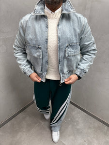 UG OVERSIZE HARRINGTON JEANS JACKE