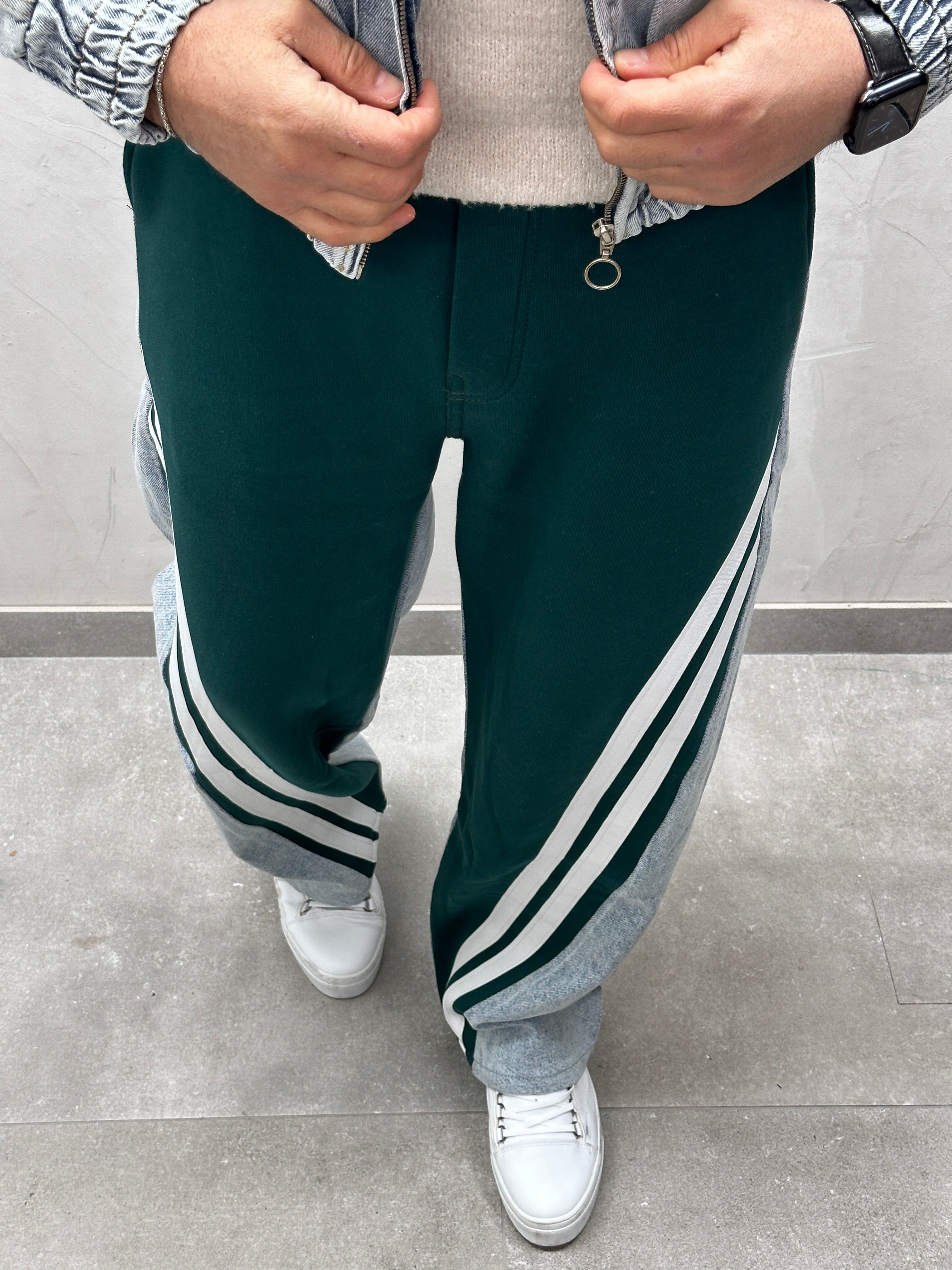 UG HERREN- oversize JEANS GRAU / grün
