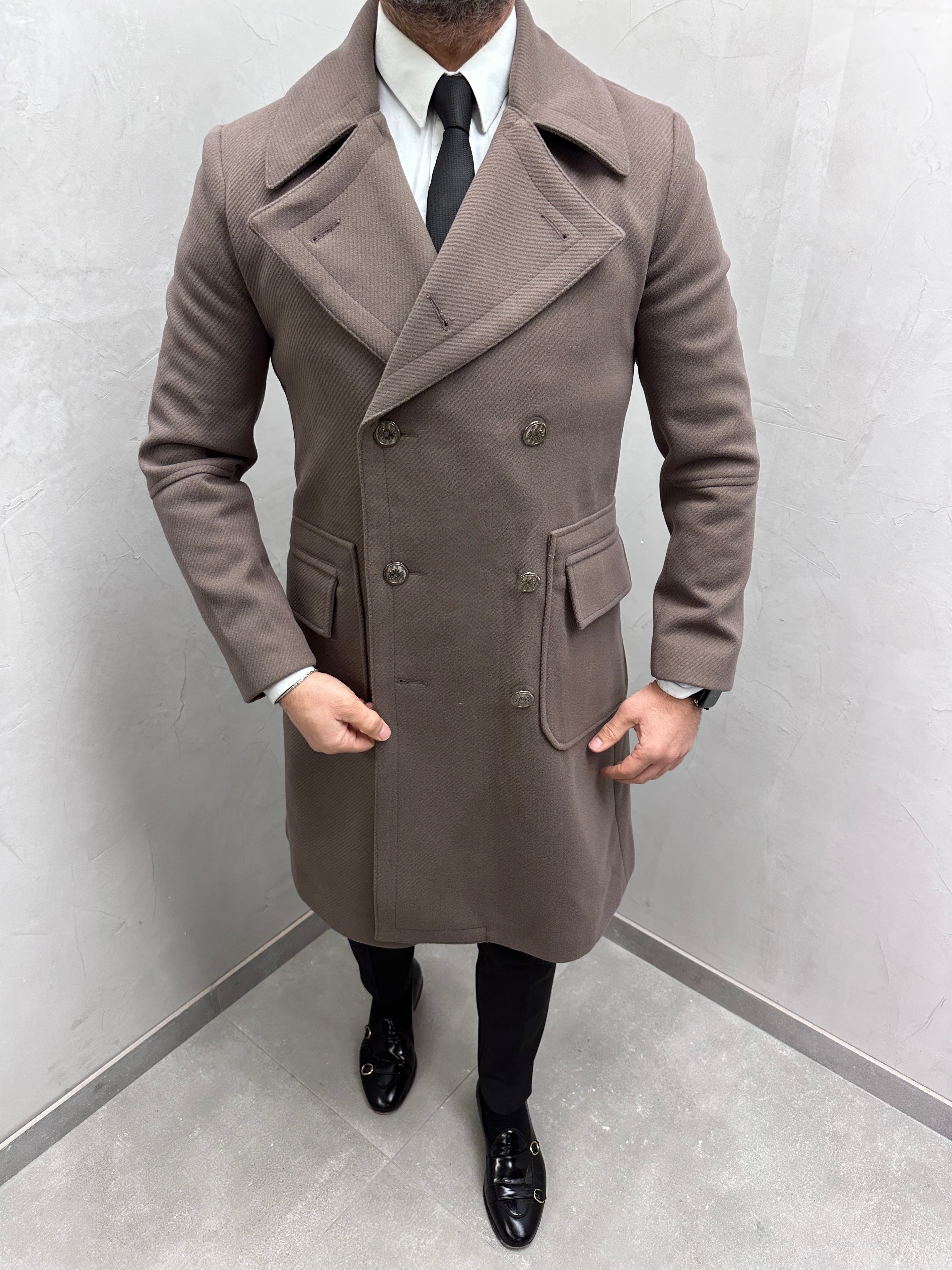 UG HERREN MILANO-MANTEL braun