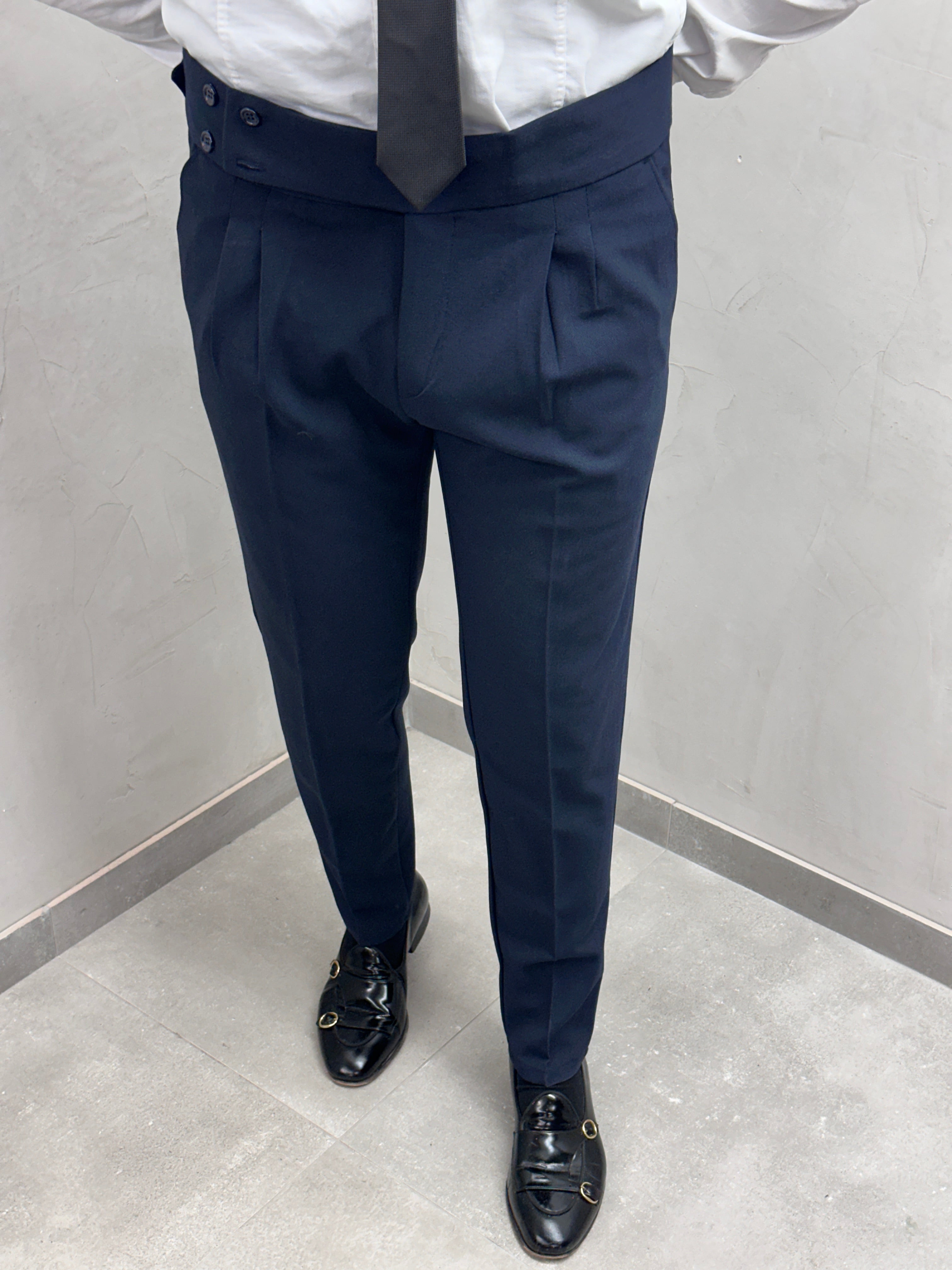 UG Herren Gurkha-Hose – Hochbund mit Knöpfe