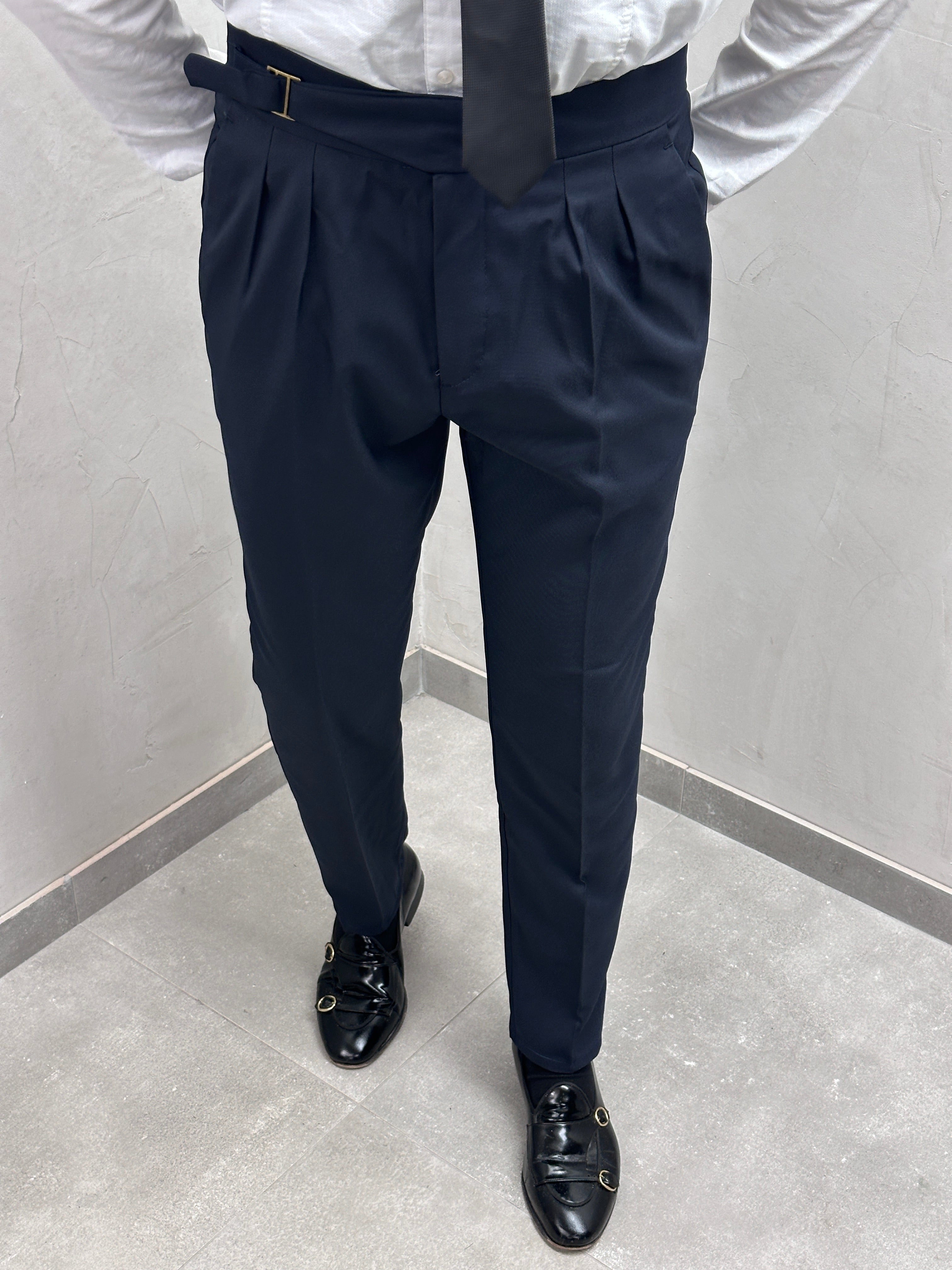 UG Herren Gurkha-Hose – Hochbund mit Gürtel