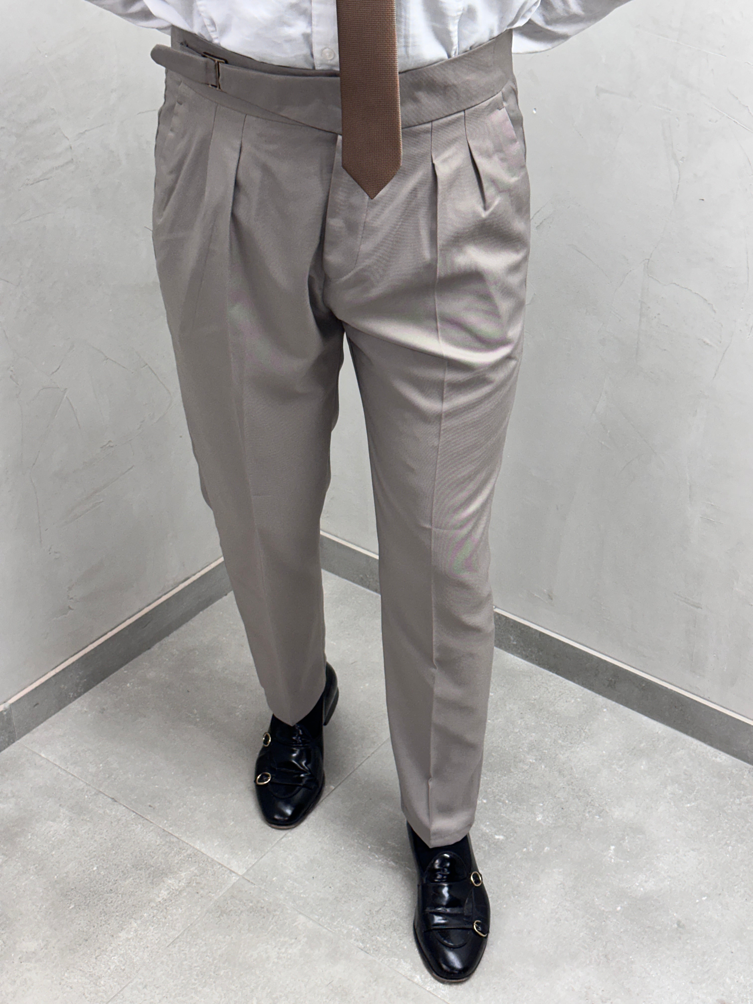 UG Herren Gurkha-Hose – Hochbund mit Gürtel