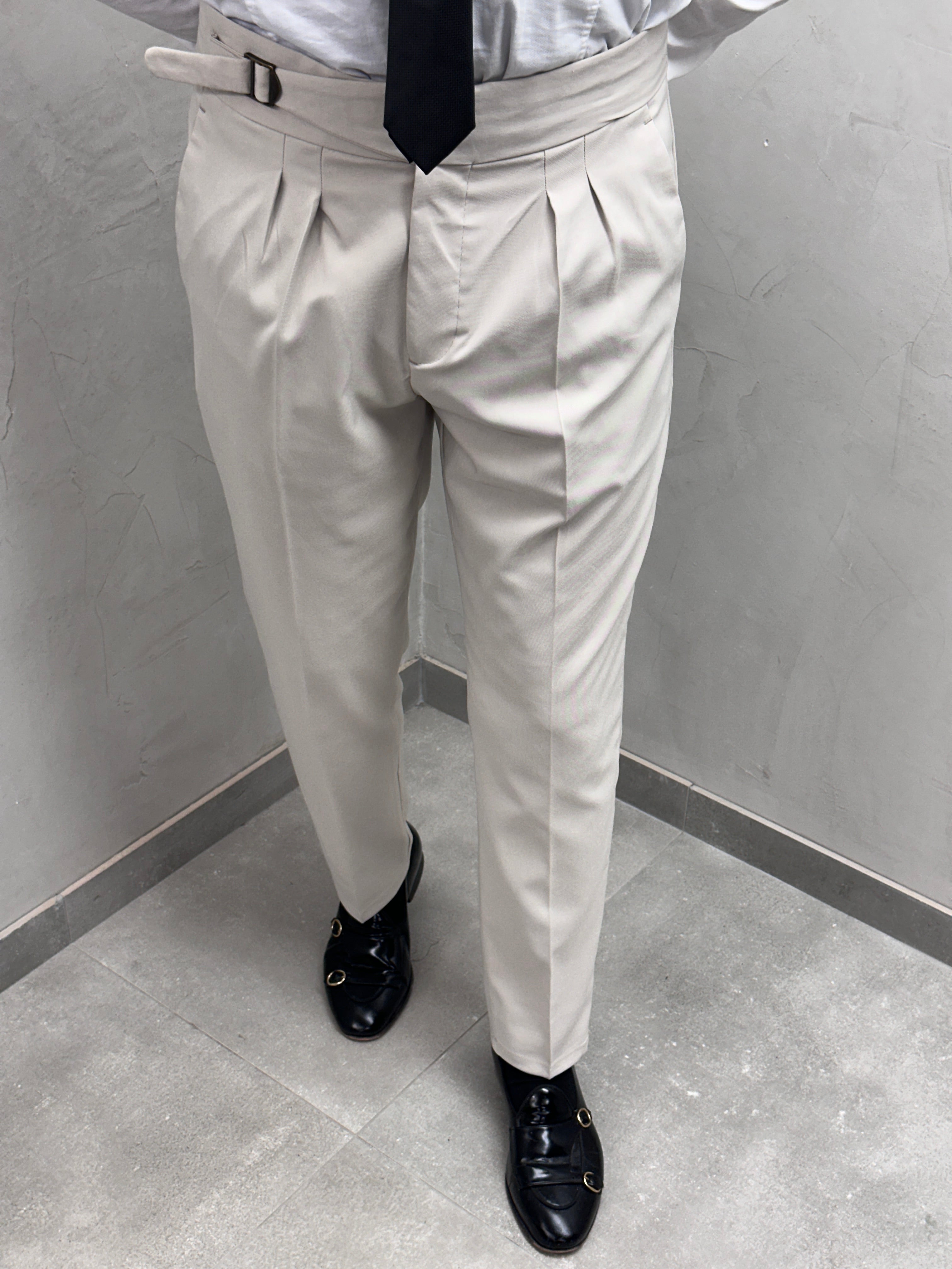 UG Herren Gurkha-Hose – Hochbund mit Gürtel