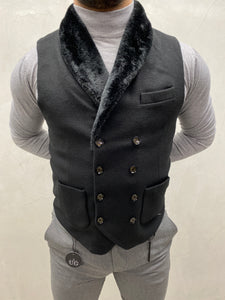 UG SLIM-FIT HERREN fellkragen  Weste