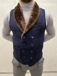 UG SLIM-FIT HERREN fellkragen  Weste