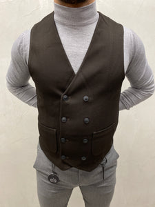 UG SLIM-FIT HERREN Anzug Weste - Schwarz