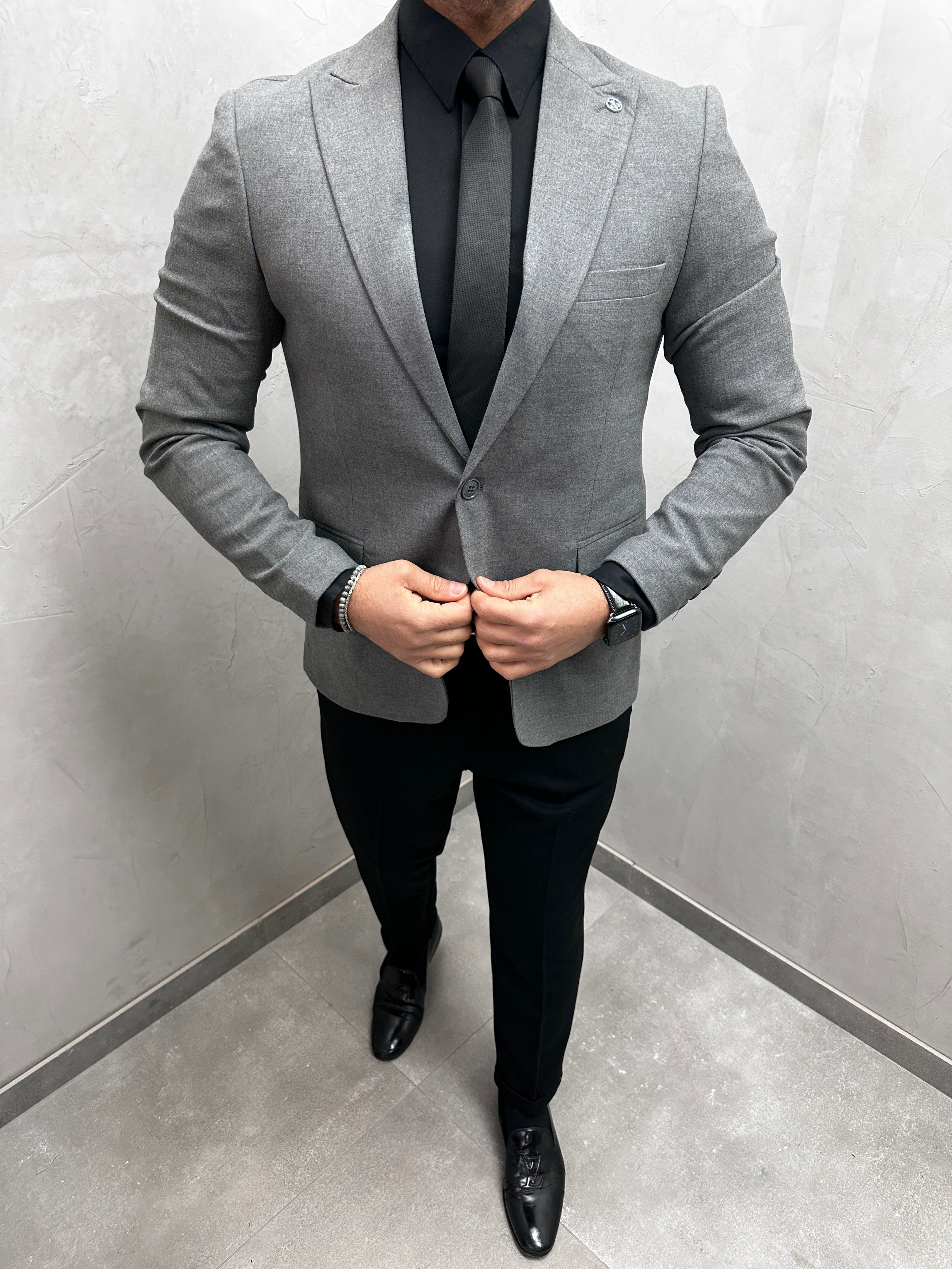 UG HERREN BASIC SAKKO Anthrazit