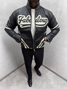 UG HERREN KUNST LEDER BIKER JACKE KURZ