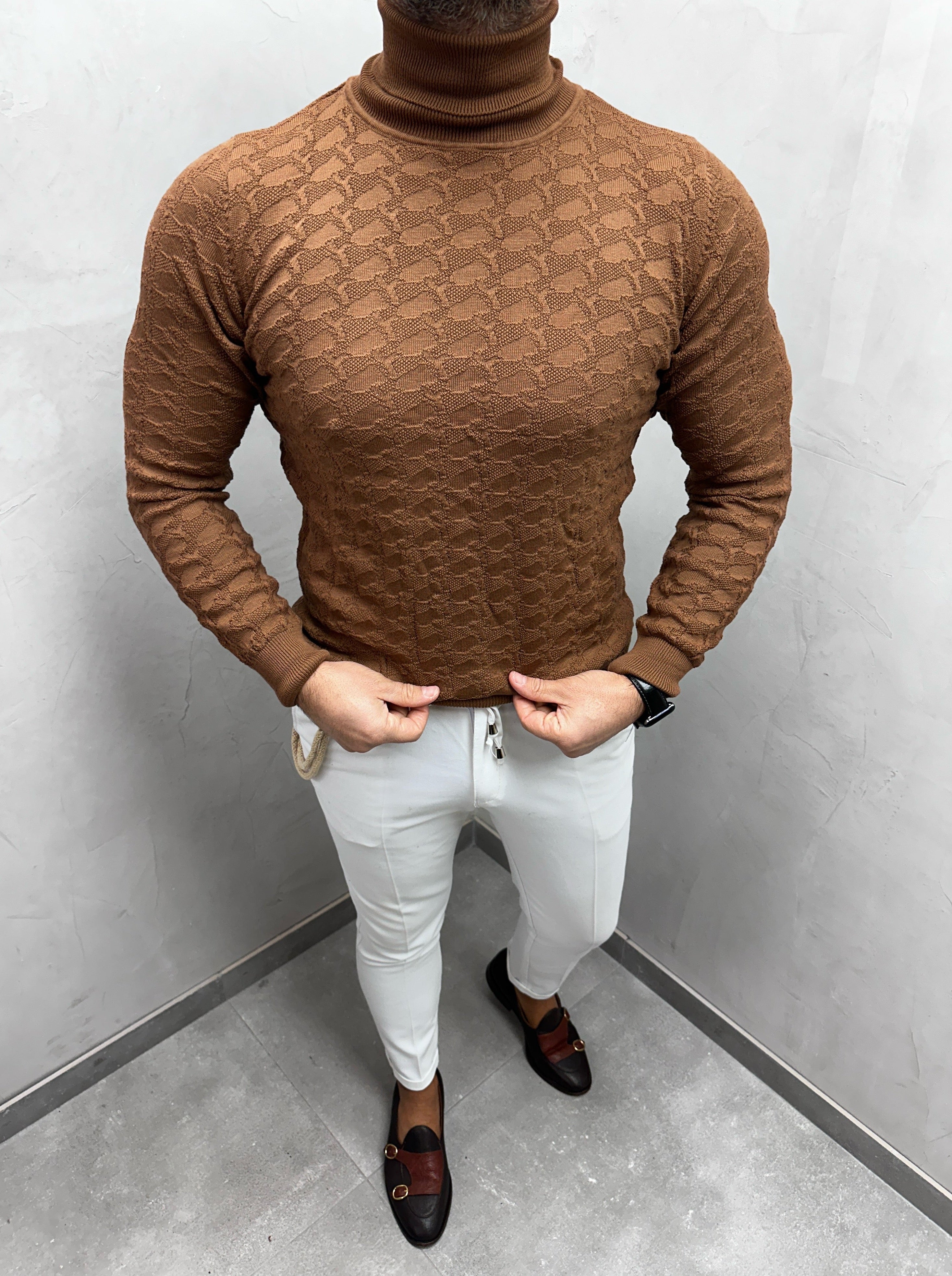 UG  HERREN ROLLKRAGEN PULLOVER muster