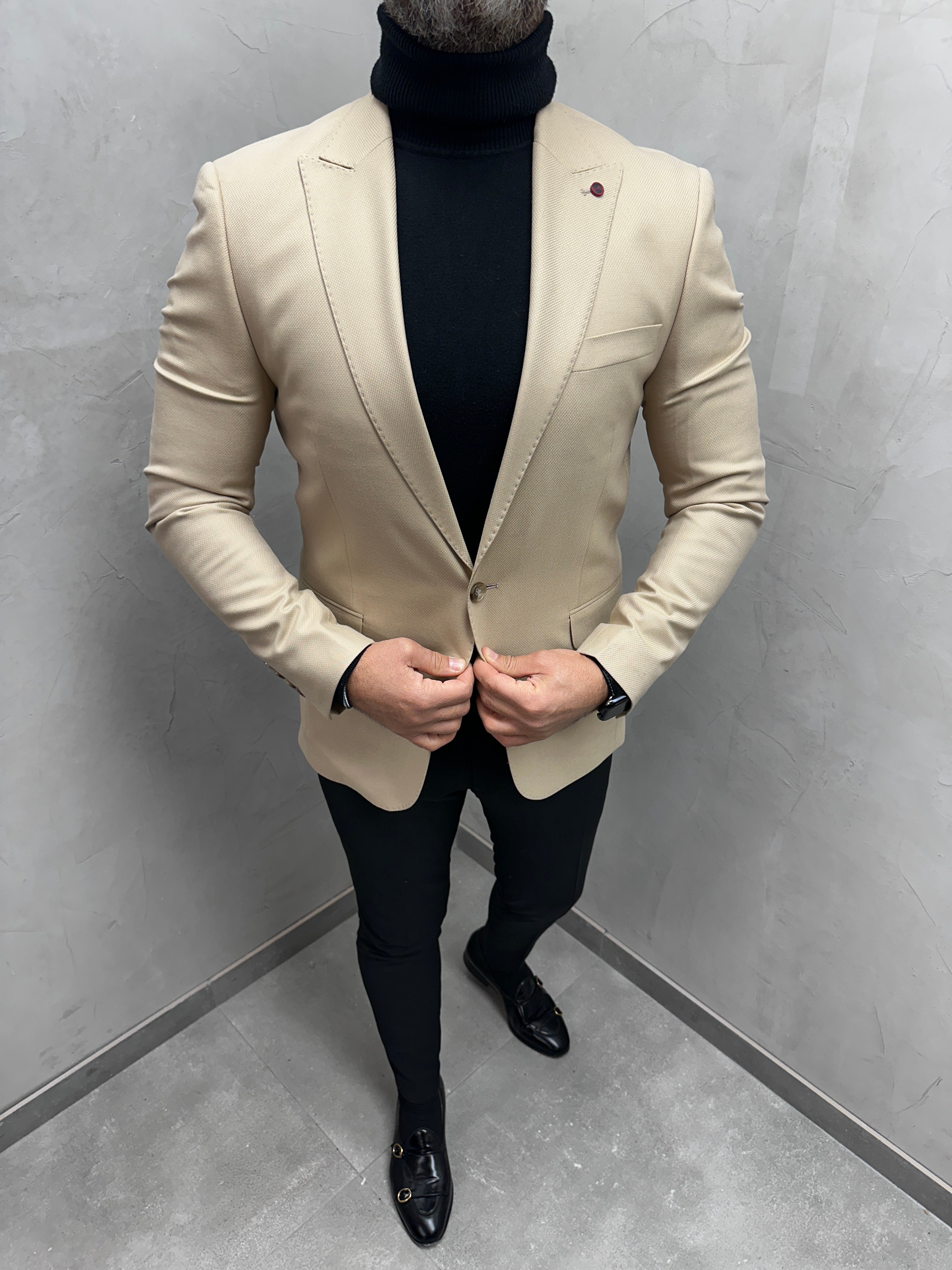 UG HERREN SAKKO beige