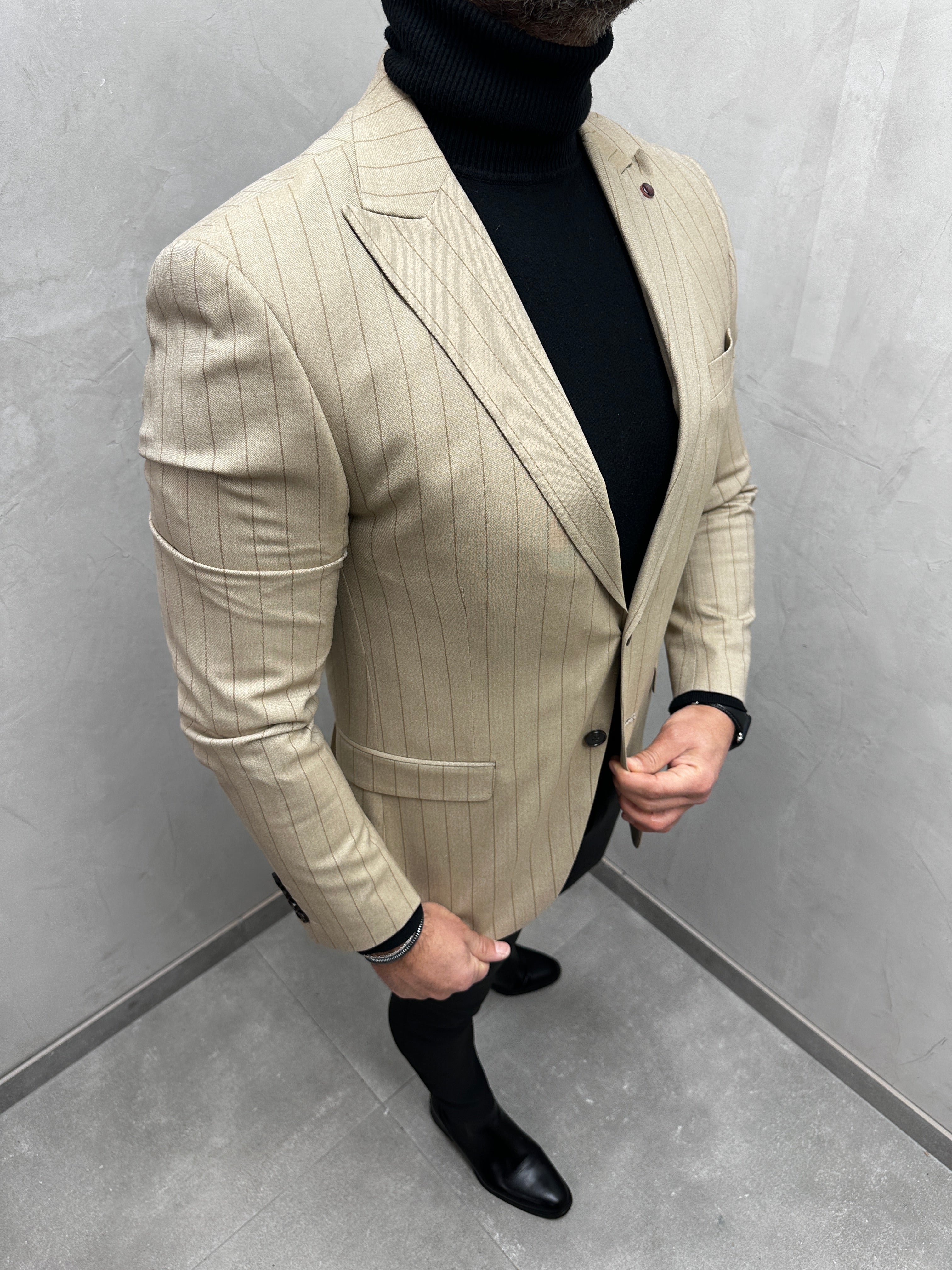 UG HERREN SAKKO beige