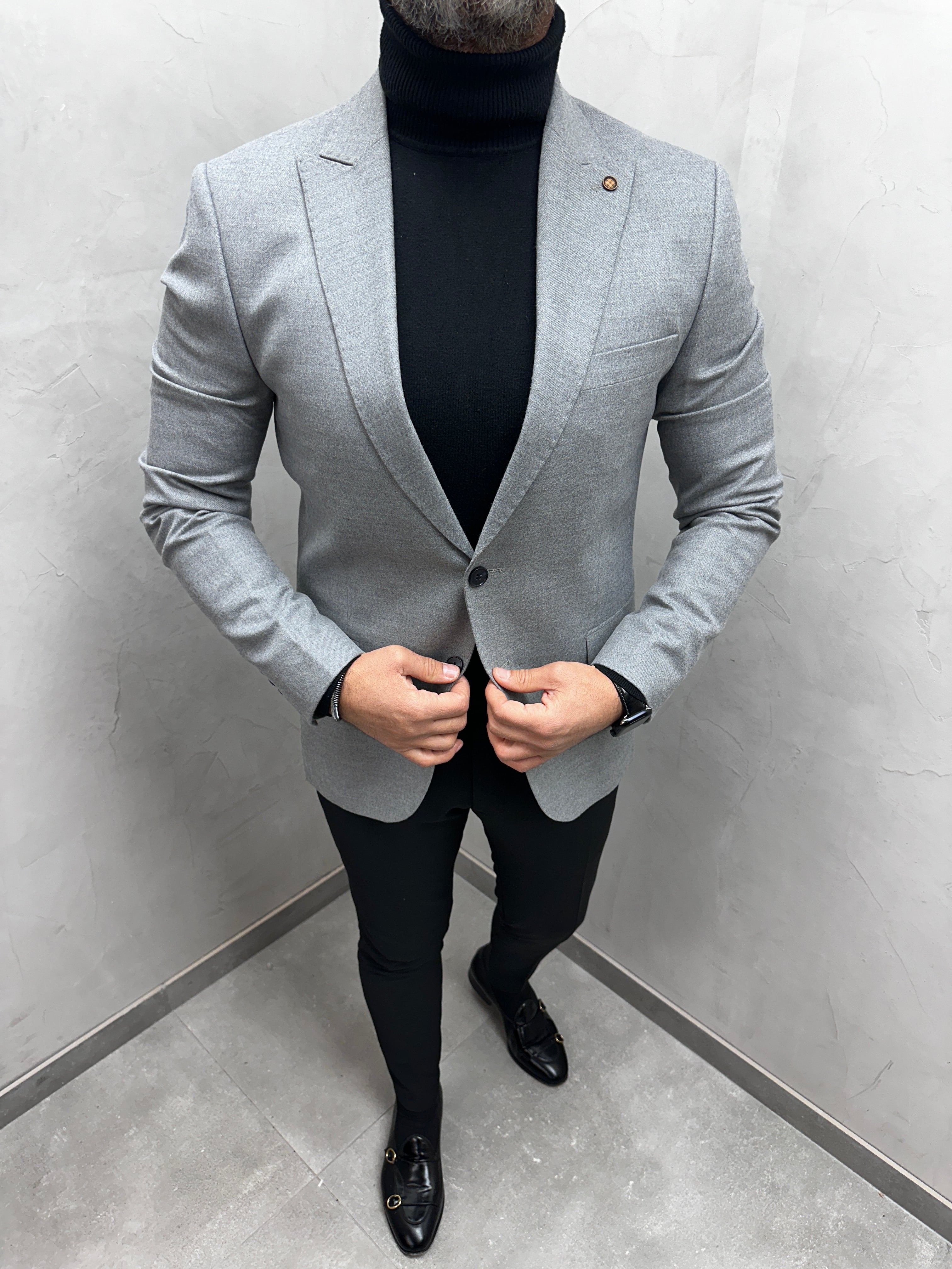 UG HERREN SAKKO grau