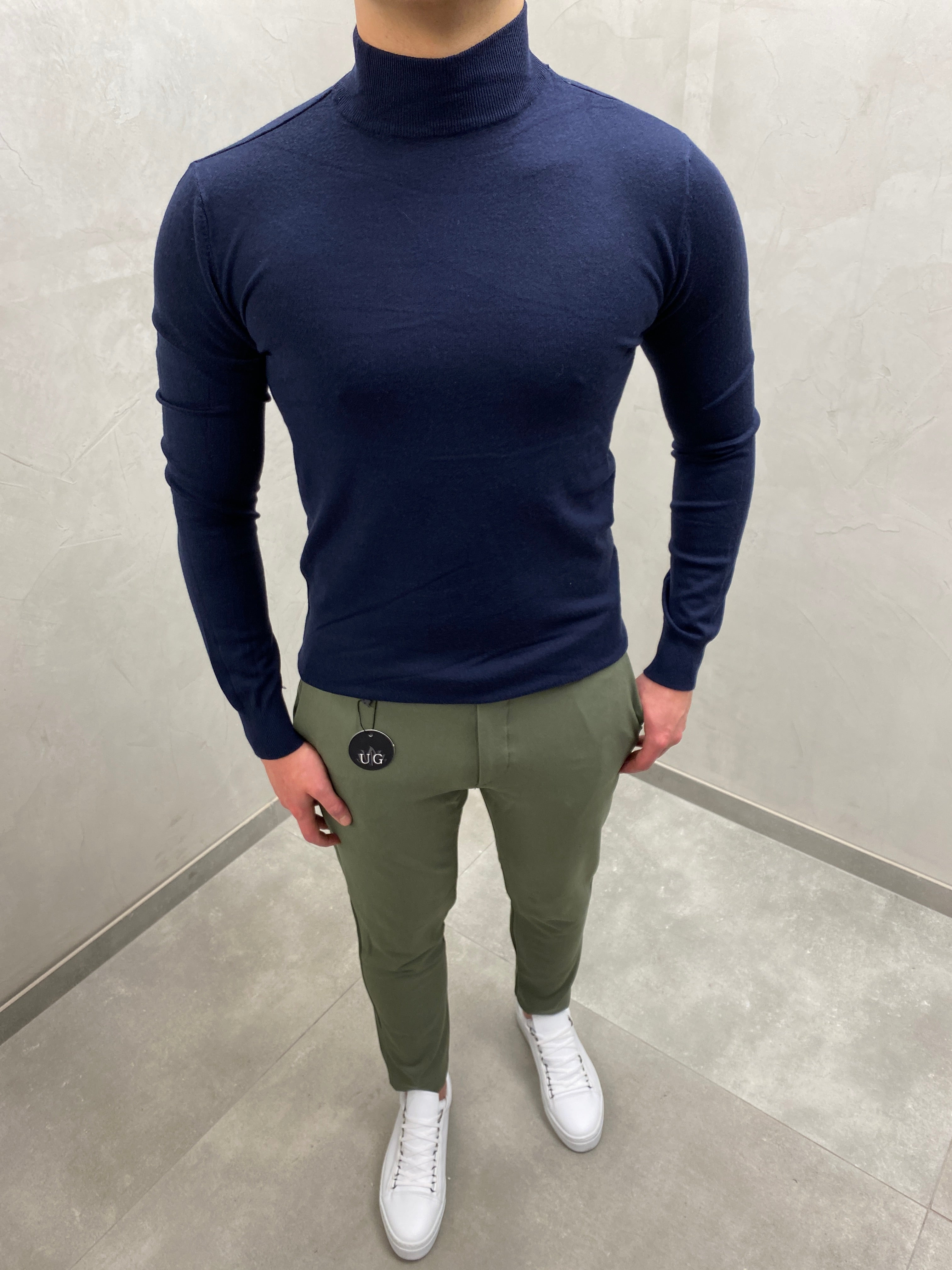 UG SLIM FIT HERREN HALBKRAGEN Pullover
