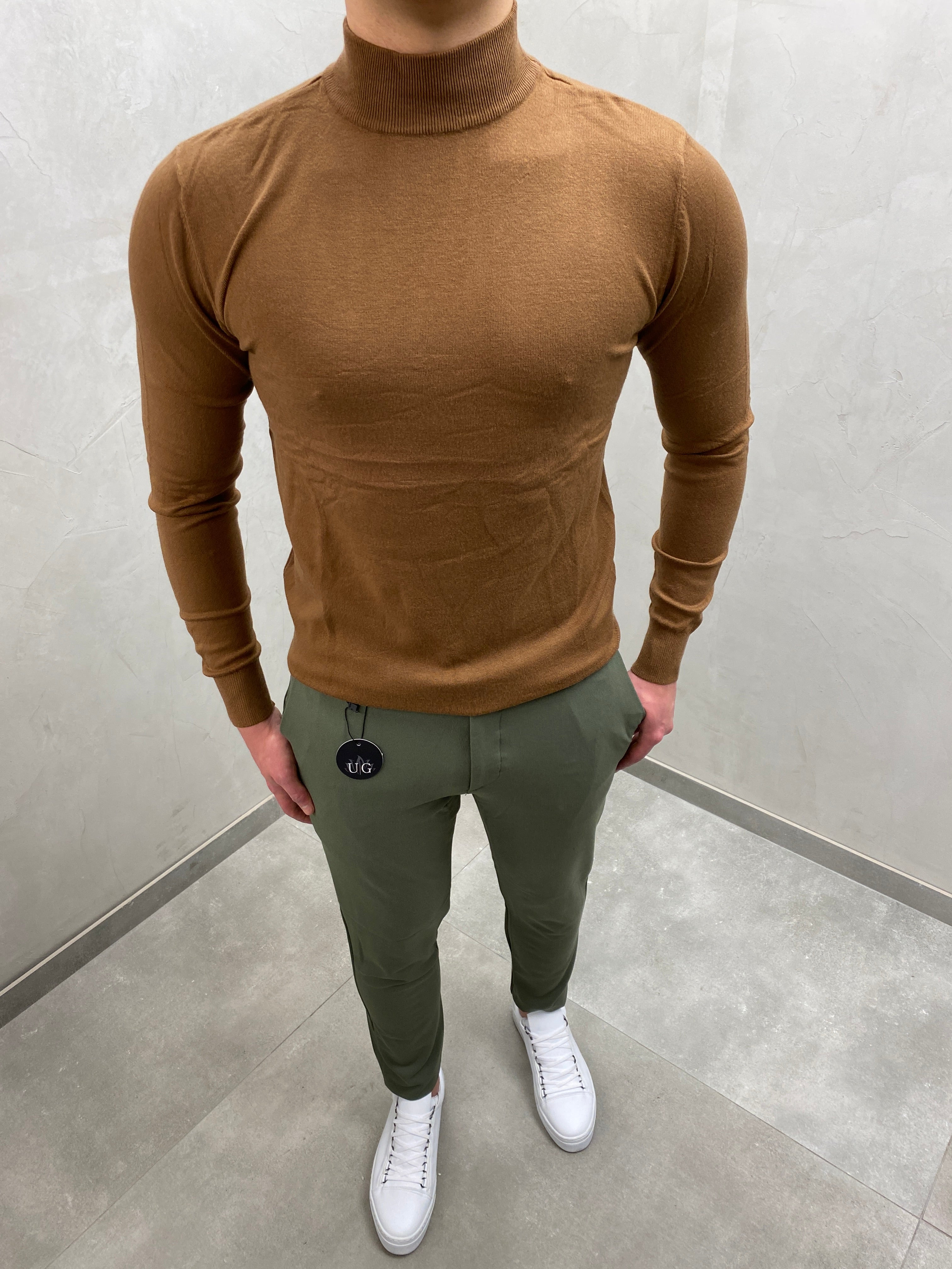 UG SLIM FIT HERREN HALBKRAGEN Pullover