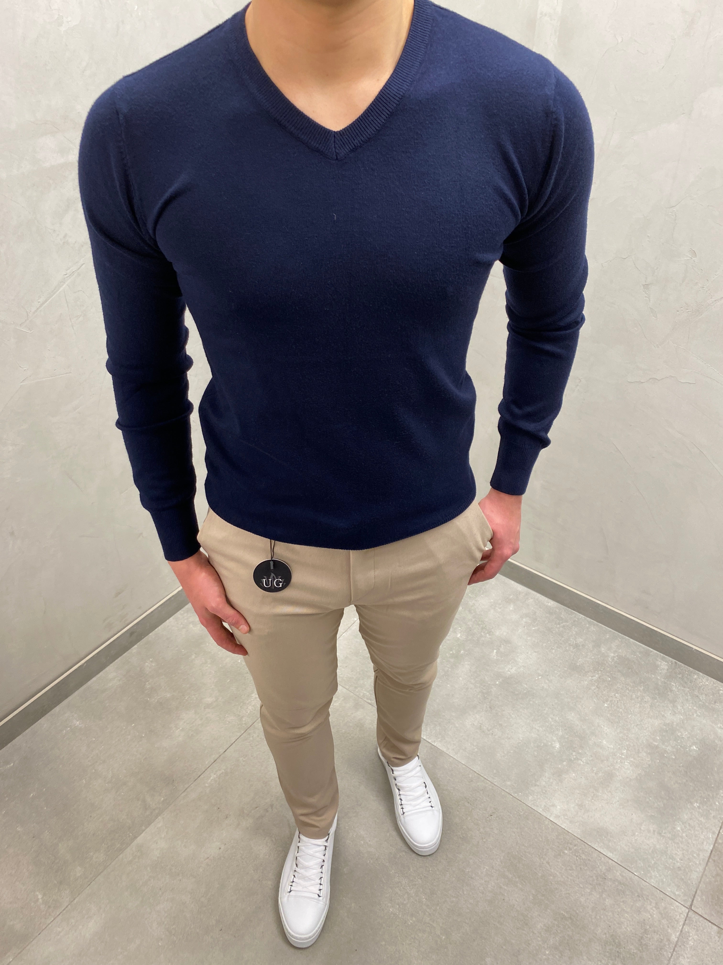 UG SLIM FIT HERREN V- Pullover