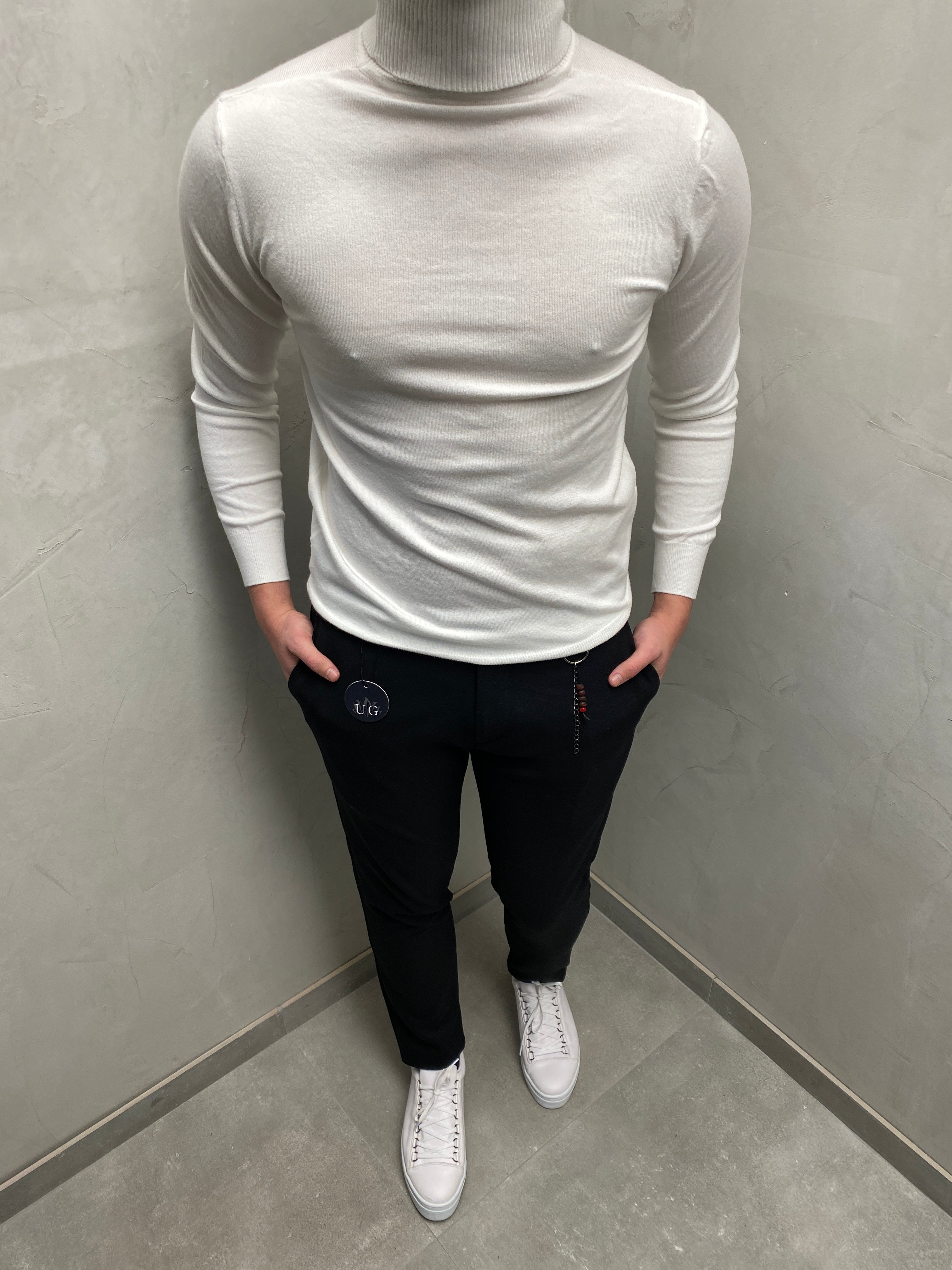 UG SLIM FIT HERREN ROLLKRAGEN Pullover