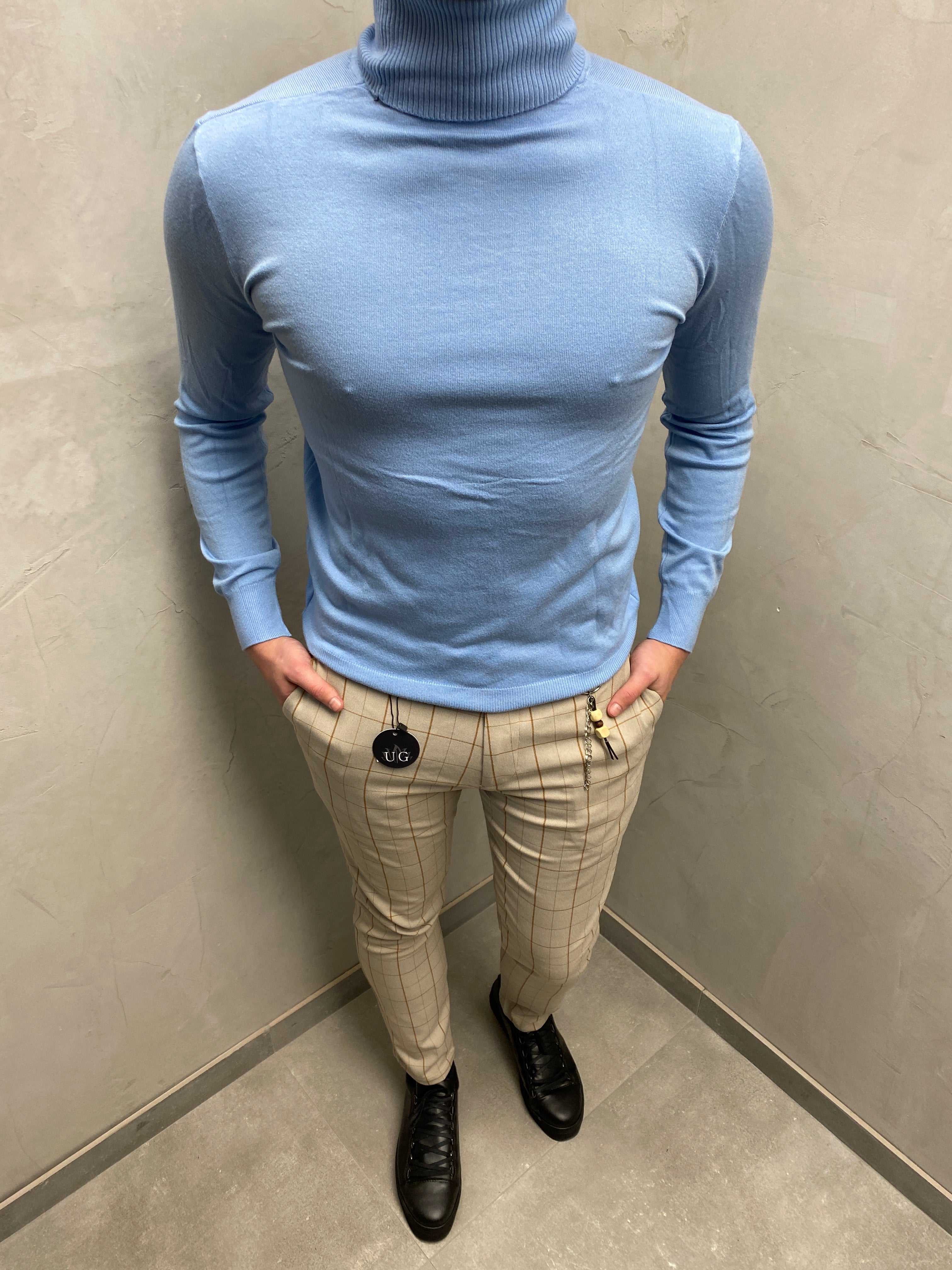 UG SLIM FIT HERREN ROLLKRAGEN Pullover