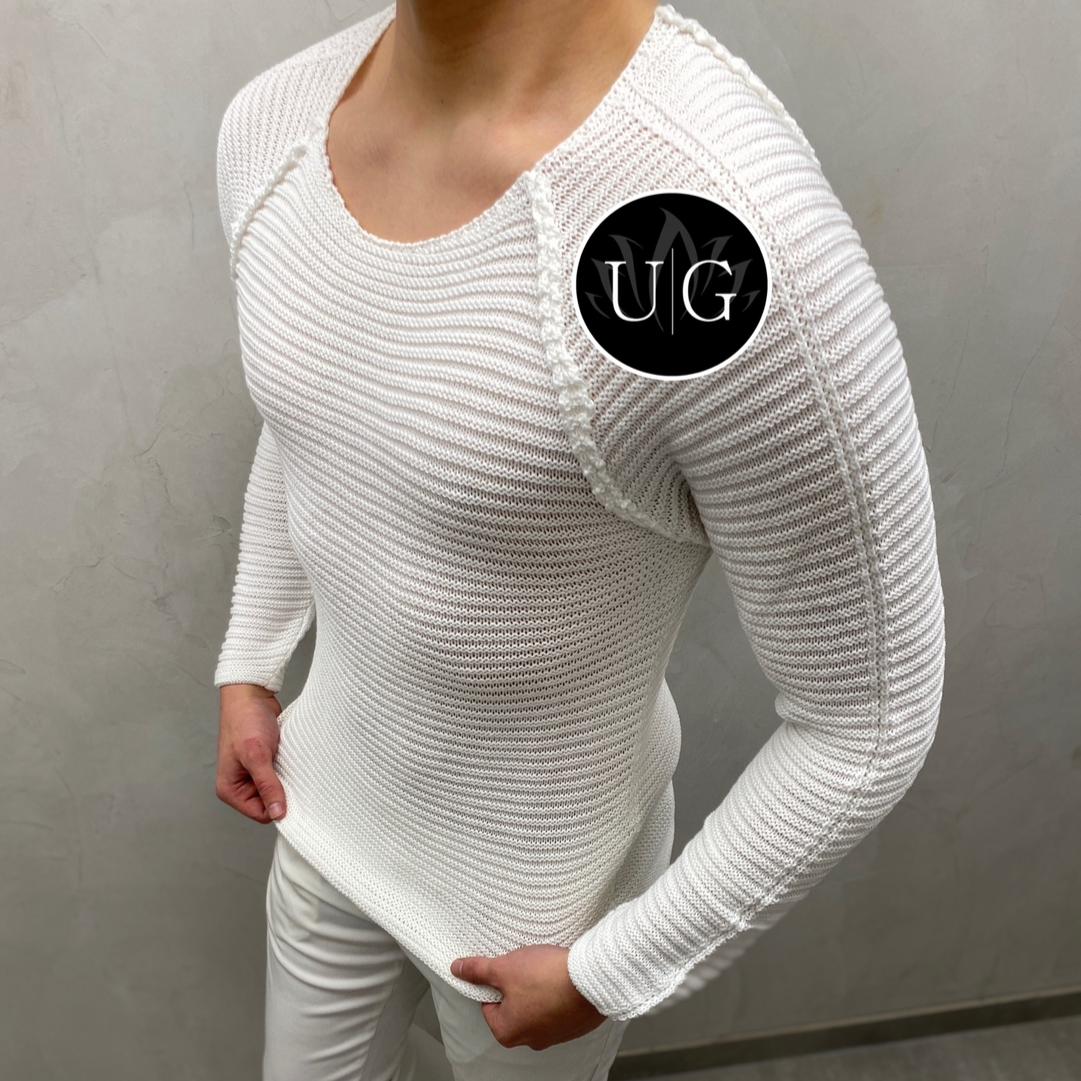 UG Herren Strickpullover- Bodyfit
