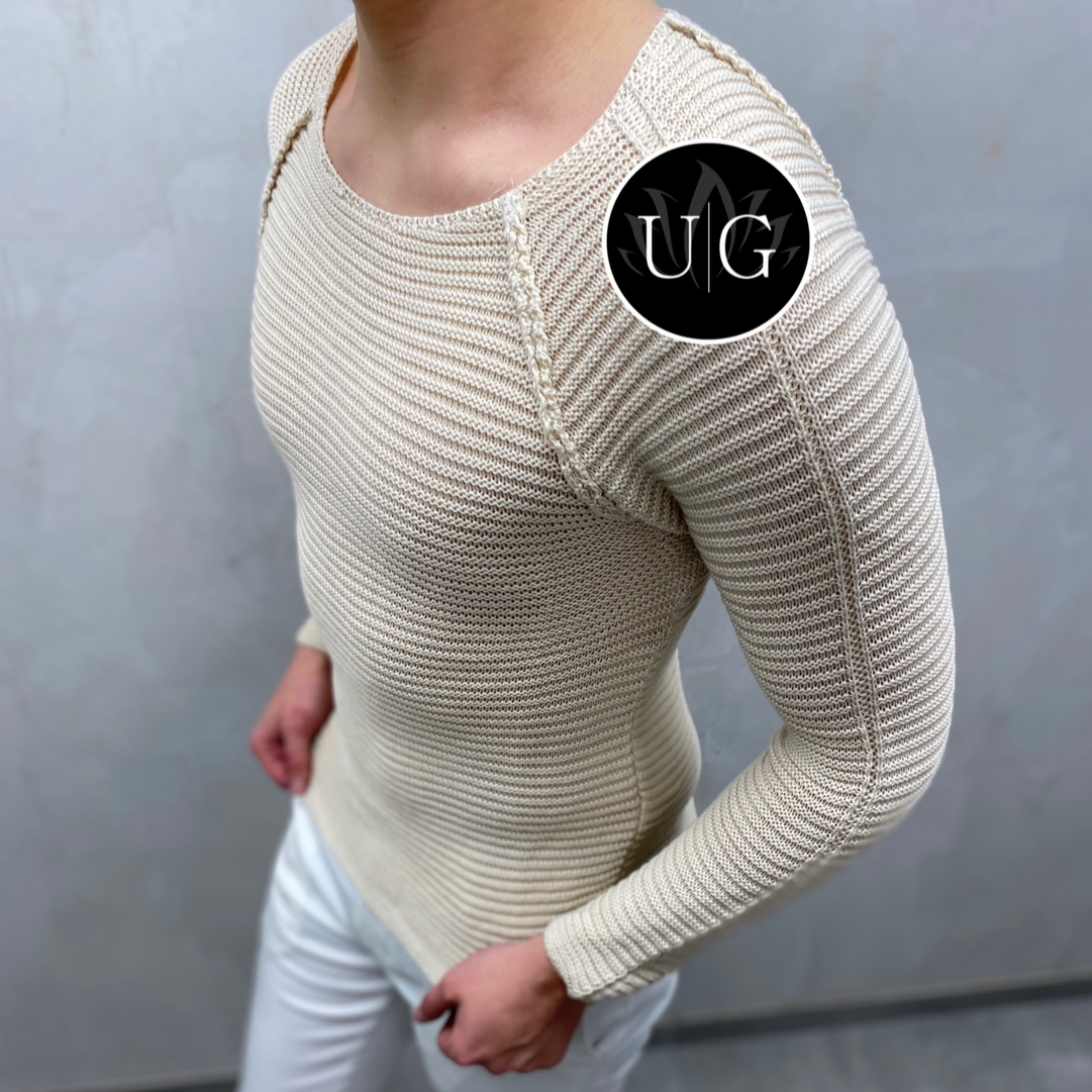 UG Herren Strickpullover- Bodyfit