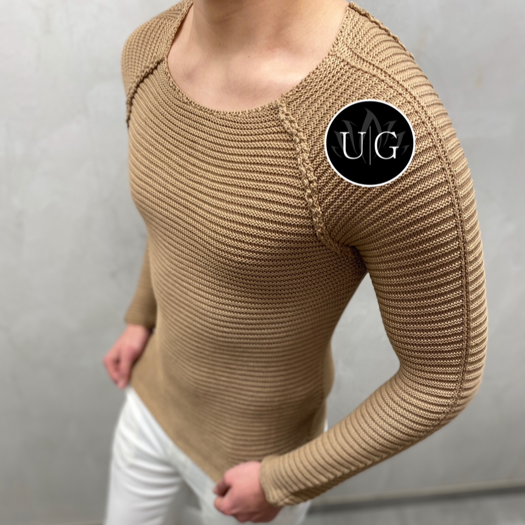 UG Herren Strickpullover- Bodyfit