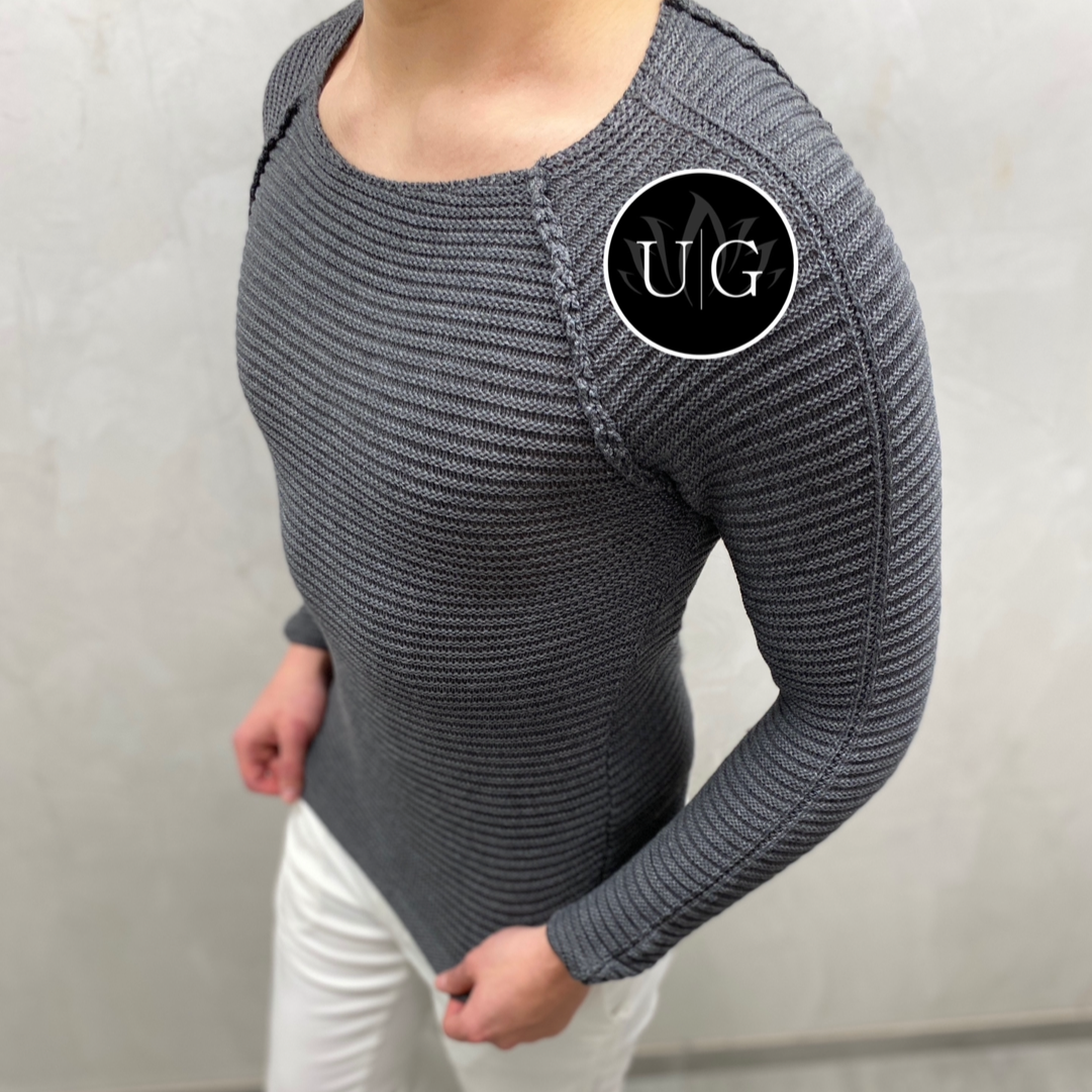 UG Herren Strickpullover- Bodyfit