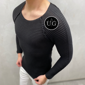 UG Herren Strickpullover- Bodyfit